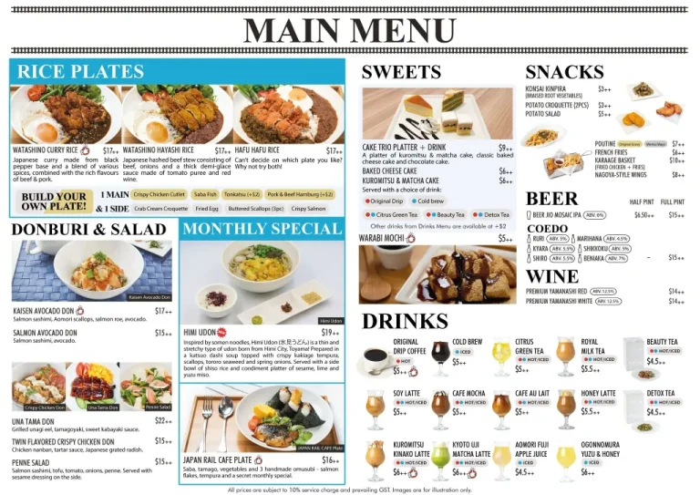 RIDERS CAFE SINGAPORE MENU PRICES UPDATED 2024