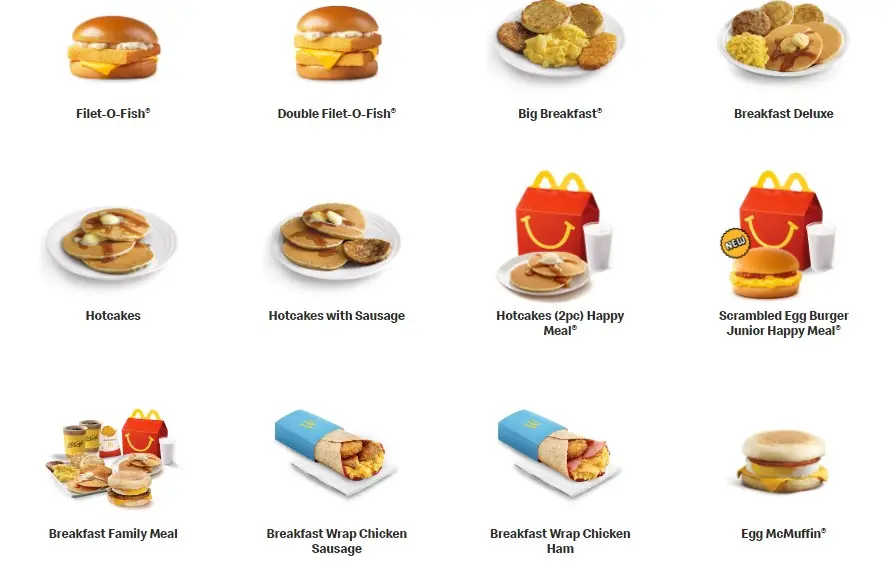 McDonald’s Breakfast Menu Prices