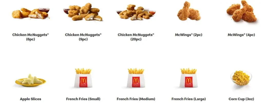 McDonald’s Singapore Menu – Sides Prices