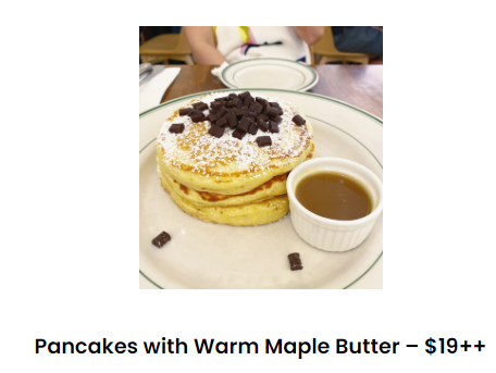 Twenty Grammes Singapore Menu Prices mapel pancake