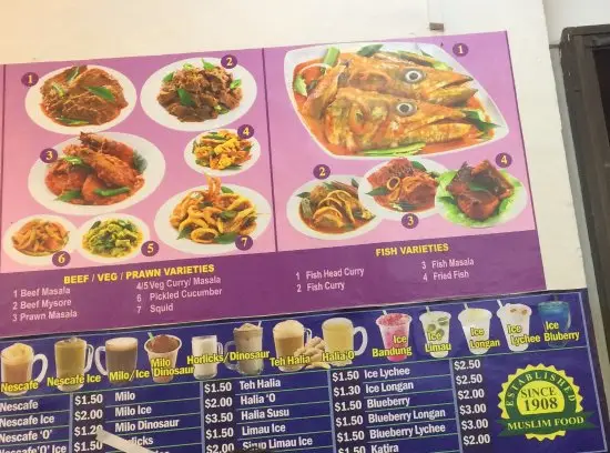 Zam Zam Restaurant MENU PRICES SINGAPORE UPDATED 