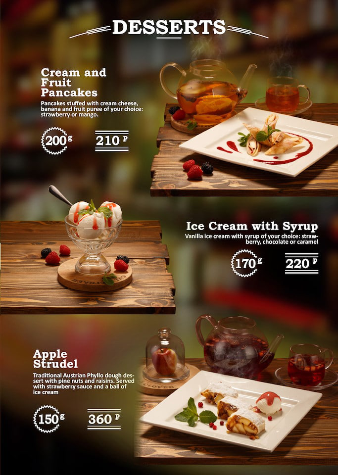 clove desserts menu price